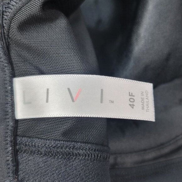 LIVI Underwire Sports Bra Black 40F Full Coverage Molded Cup Max Support Wicking - Picture 8 of 9